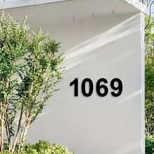 1PC 0-9 Free Combination House Number, Metal Address House Numbers, Home Address Number Plate, Wall-Mounted Home Decoration For Entrance Garden Outdoor Garage Door, Metal Wall Art, Thanksgiving Christmas Gifts Christmas Decorations Room Decor