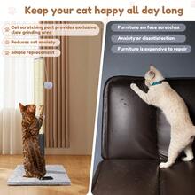 EFAN 80 CM Tall Pet Cat Scratching Board, Entertainment Toy For Cat, With Hemp Rope And Soft, Smooth Plush Covering, Vertical Scratching [Fully Extended], Modern And Stable Design, Specially Designed For Cats. - 80cm - View 9