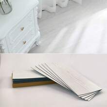 10pcs/Set Peel And Stick Vinyl Wood Grain Floor Tiles, Easy To Install Self-Adhesive Waterproof Scratch-Resistant Floor Stickers For Bedroom, Living Room, Kitchen