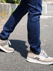 Ross Kempt Jeans slim fit da uomo, colore blu uniforme per il lavoro di base marito