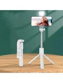 Mini 360º Selfie Stick Bluetooth Tripod Stick S03 - With Colored Led - View 5