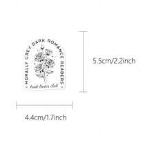 50 Romantic Reading Stickers Tablet Ledger Phone Case Diary Skateboard Guitar Violin Decoration, Halloween, Back To School Label Processing Stickers