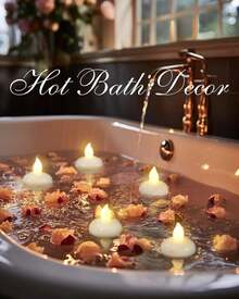 Homemory 24 Pcs 200 Hours Flameless Floating Candles, Warm White Led Flickering Tealight Candles In Bulk, Decor For Wedding, Party, Centerpiece, Pool, Christmas - White - View 4