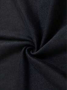 Camiseta Casual para Mujeres, Estilo del Día de los Muertos Mexicano, Diseño de Calavera Colorido y Alegre Lleno de Vitalidad - Cuello Redondo, Manga Corta, Tela Cómoda, Top para Todas las Estaciones, Camiseta de Uso Diario |   Camiseta gráfica |   Top elástico - Negro - Ver 5