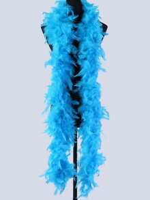 1 件 2 码长人造羽毛 Chandelle 围巾，天然蓬松围巾，活力茶会狂欢生日派对婚礼装饰照相亭服装道具舞蹈装扮 DIY 工艺品 - 48G - 查看 11