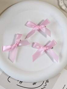 28/56件組彩色緞面蝴蝶結髮夾套組，優雅公主風緞面髮飾，甜美女孩髮飾，百搭日常可愛迷你蝴蝶結髮夾，7色，抓夾，髮爪，髮夾，髮片，秋冬女裝配飾，頭飾，髮夾 - 彩色 - 查看 10