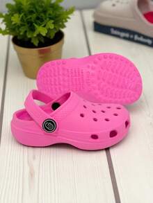 CLOGGS F.W. Sandalias Clogg Tipo zueco con cinta de ajuste al talón para Bebé Cómodas Antideslizantes playa o baño - Rosa - Ver 4