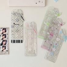 INS风格卡通星星图案透明闪光卡包，偶像收藏相册 - 彩色 - 查看 4