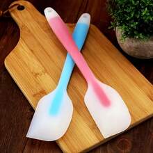 Seamless Silicone Spatula - Soft, Non Stick, Rubber Material, Suitable For Baking And Cake Decoration, Random Color, Food Supply Equipment, Suitable For Kitchen Use/All Baking Enthusiasts - 隨機 - 查看 6