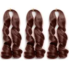 1-6Packs French Curl Braiding Hair 12/16/24Inch French Curl Crochet Braids Short Curly Crochet Hair Skin-Friendly Bouncy Synthetic Knotless Braiding Extensions