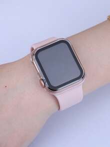 3件組適用於Apple Watch 40mm 41mm 42mm 44mm 45mm 46mm 硬PC鋼化玻璃二合一保護殼，防摔防刮全邊緣保護蓋，適合 Ultra SE Series 11 10 9 8 7 6 5 4，中性觸控靈敏智慧手錶保護殼，3色組 - 透明+透明+透明 - 查看 11