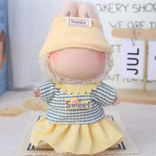 Ropa de muñeca de 6.69 pulgadas, compatible con Labubu, 1 juego de decoración adecuado para muñecas de 6.69 pulgadas, accesorios lindos de BuLabu, para jugar y exhibir (zapatos y muñecas no incluidos)