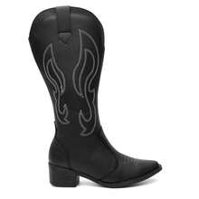 Women's Western Embroidered High-Top Country Boot Launch Rodeio 2025 - màu đen - Xem 13