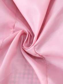 Women's Plaid Woven Fabric Front Button Pocket Casual Vest Jacket, Spring & Autumn - Purple - View 9