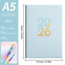 2025-2026 年每周和每月计划笔记本，8*6 英寸，204 页，螺旋装订每日计划整理器，提高工作效率，适合返校和办公室 - A5 - 查看 31