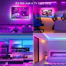 1pc LED Light Strip, Bedroom LED Light, Smart LED Light APP Control, DIY Single-Line Multi-Color, Color Changing LED Light Music Sync, Home Decor For Living Room, Halloween, Christmas, Wedding, Wall Decor, Party, Christmas Perfect Gift - RGB - View 9