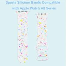 Sports Silicone Bands Compatible With Apple Watch Band 38mm 40mm 41mm 42mm 44mm 45mm 49mm, Soft Sport Waterproof Strap Replacement Wristband For Apple Watch Ultra Series 9 8 SE 7 6 5 4 3 2 1 Women Men