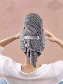 1pc Extra Large Absorbent Towel, Super Soft Microfiber Hair Towel Wrap, Super Absorbent Hair Drying Cap, Suitable For Women Hair Care And Wet Hair Turban