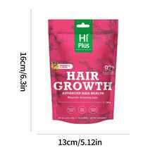Hiplus Women'S Hair Growth Gummies, Nourish Thinning Hair And Add Thickness, Hair Growth Product With Patented Collagen Complex For Dramatic Results And Thicker, Fuller Hair, Pineapple Flavour - 90 Gummies (45 Day Supply) - 1個 - 查看 9