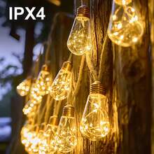 20/16/10 LED Solar Powered String Lights, 8 Lighting Modes, Auto On/Off, Suitable For Fence, Yard, Garden, Party, Wedding, Camping, Christmas Tree, IPX4 Waterproof