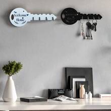 1pc Bohemian Style Wooden Key Rack ,Key Chain With Shelves And Hooks,Kitchen Storage Racks, Wall-Mounted Storage Rack,Clothes Hanger - Easy To Install,Space-Saving Wall-Mounted Organizer For Keys,Coats,Etc. - Suitable For Entrances,Kitchens,Offices,Key Racks,Room Decor,Home Decor,Bathroom Decor, Closet Organization And Storage Kitchen Items Kitchen Accessaries Kitchen Tools - Multicolor - View 8