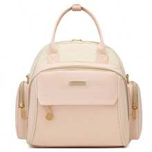 新妈妈背包，大容量孕妇尿布包，适合旅行，时尚手提包 - 彩色 - 查看 13