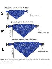1pc Adjustable Triangular Bandage For Pet Dog Cat Washable Scarf Bandana Collar Bibs Cat Neck Decor Birthday Party Dress Up