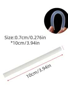 100pcs High-Temperature Resistant White/Clear Glue Sticks, 7mm Diameter DIY Hot Melt Glue Sticks, Essential For Daily Home Use, Holiday DIY Decoration Crafts Fixing, Multi-Purpose Adhesive