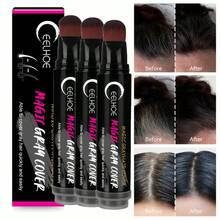 EELHOE Disposable Plant Hair Styling Sticks Can Be Washed Gently And Reissued With Black Brown Hair Coloring And Covering Sticks - Black - View 4