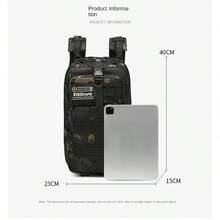 kikilove 迷你迷彩徒步背包，轻巧耐用，适合存放装备，配有舒适的肩带。它是登山、野外探险、户外开发和攀岩的理想之选。对于需要轻便实用背包来安全携带装备的冒险家、登山者和户外爱好者来说，这款背包堪称完美之选。 - 灰色迷你款迷彩包 - 查看 8