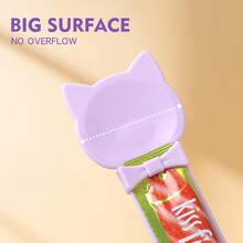 Multi-Function Cat Treat Dispenser Spoon, Suitable For Licking Cat Treats, Squeeze-Style Cat Treat Scoop, Feeder, Large Cat Food Scoop - Multicolor - View 10