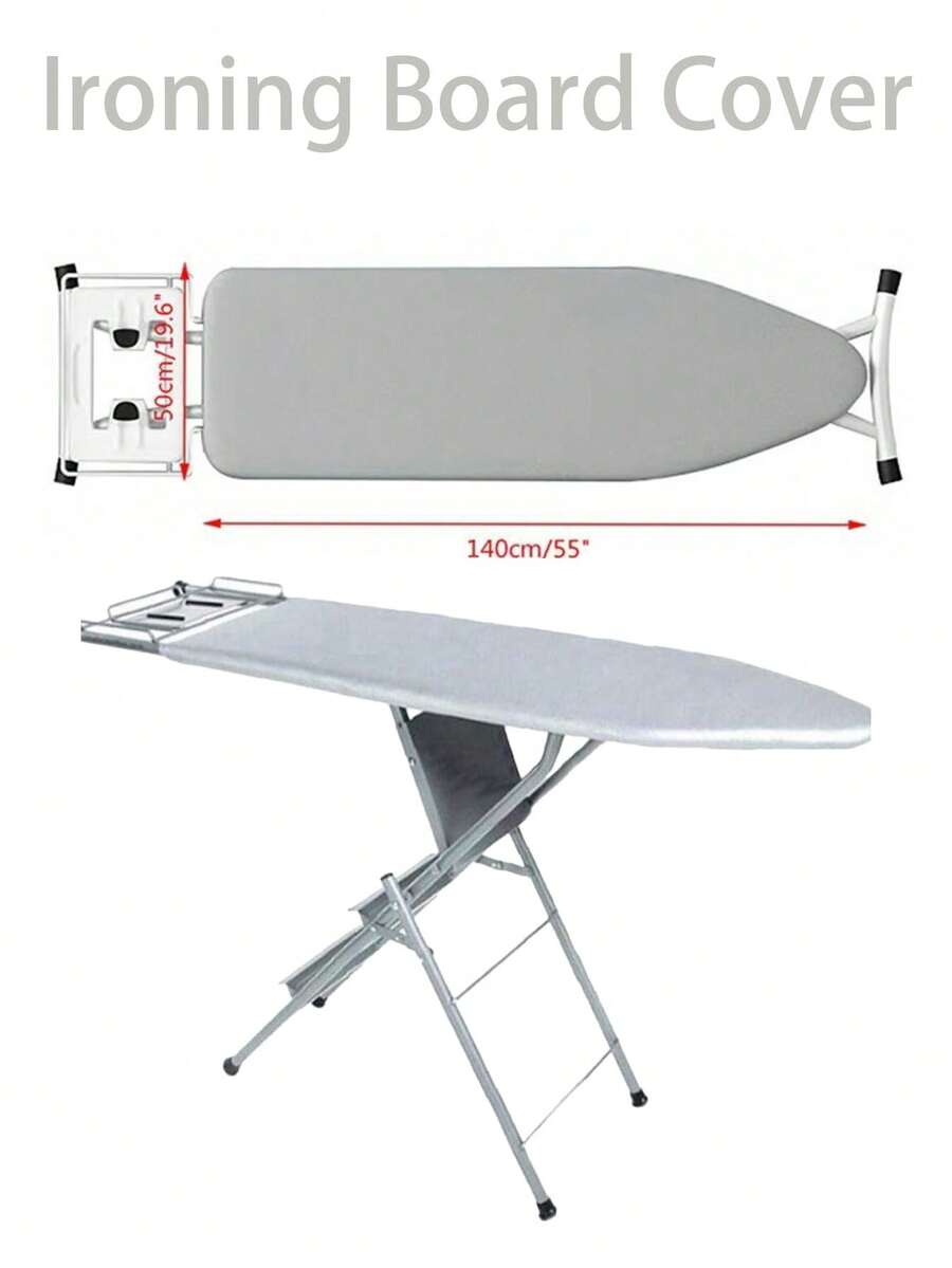 1pc Universal Ironing Board Cover With Elastic Edge Stain Resistant Scorching Iron Thick Cotton Padding Iron Heat Shield Ironing Cover For Ironing Table