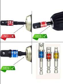 3pcs/Set Carbon Steel Screwdriver Socket, Tools For Men