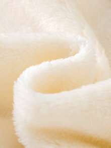 男婴户外秋冬新款小熊刺绣抓绒连帽连体衣 - 杏色 - 查看 8