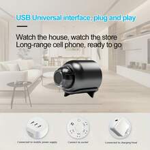 Mini WiFi Security Camera With Remote Viewing And Night Vision - Wireless Indoor Nanny Cam, 480P HD Video Surveillance, Motion Detection, Alert Notifications, USB Powered, Ideal For Home, Office, Pet Monitoring, Indoor Surveillance, Compact Design, Durable Construction