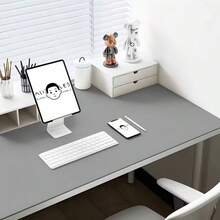 1pc Eye-Protecting Leather Desk Mat, Office Desk Pad, Large Mouse Pad, Laptop Desk Mat, Manicure Desk Mat, Coffee Table Mat, Vanity Table Mat, Super Large Tablecloth, Waterproof, Oil-Proof, Stain-Resistant, Wear-Resistant, Washable Home Dining Table Mat, Suitable For Various Tabletops, Large Dining Table Mat And Small Desk Mat, Fashionable Design, Perfect For Home Decor And Holiday Gifts, Kitchen Counter Mat