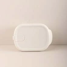 Custom Pattern And Name 1pc Silicone Baby Food Storage Container, 300ml Leak-Proof Snack Box, Bento Lunch Box For Kids, Microwave & Freezer - Multicolor - View 12