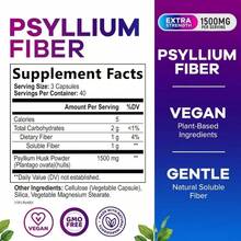 Psyllium Husk Fiber Supplement 1500mg - Vegan Prebiotic, Soluble Fiber For Daily Digestive Health &Amp; Regularity Support, Natural Psyllium Powder Caps, Sugar-Free, Non-GMO &Amp; Gluten-Free - 60 Capsules - Flavor NameB - 查看 2