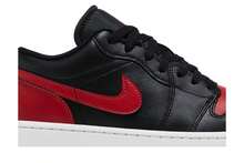 Nike Air Jordan 1 Low 'Bred' (Unisex) Black/Varsity Red/White 553558-067 - 紅色 - 查看 2