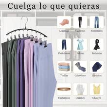 4 Pack Organizador Closet, Organizador de Closet, Ganchos para Pantalones, con 10 Clips, Organizadores para Metal Puede Sujetar Pantalones, Faldas, Sombreros - 4 Pago - Ver 4