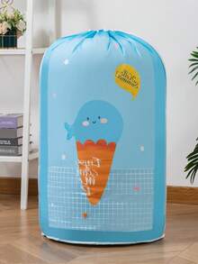 1 túi đựng đồ hình trụ có dây kéo dung tích lớn, túi đựng đồ in hình hoạt hình nhiều màu sắc thích hợp cho phòng gia đình và tủ quần áo, túi đựng đồ chống bụi, tiết kiệm không gian và bền cho quần áo, chăn bông, túi đựng đồ tiết kiệm không gian, túi đựng đồ, túi đựng đồ đa chức năng, túi đựng đồ dung tích lớn - Nhiều màu - Xem 20