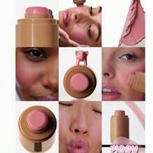 Nuevo producto de Haileyskin - Rubor en barra de polvo con doble uso para labios y mejillas, con diseño de cerdo/pecas