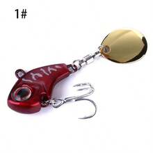 1pc/6pcs Popular Fishing Lures Small Spinner Vibration Long-Distance Metal Rig Bait For Bass, Trout, Perch, 0.317oz/0.459oz Artificial Hard Bait Spoon Lures