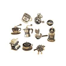 Coffee Beans Coffee Cup Latte Art Coffee Machine Barista Creative Theme Brooch Multi-Functional Decoration Clothing Accessories - 08280106 - 查看 5