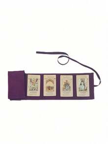 Túi đựng bài Tarot bằng nhung, in họa tiết bướm vàng và trăng, thiết kế hai tông màu xanh và tím, có dây rút, chất liệu vải mềm mại, kiểu dáng nhỏ gọn, có thể dùng làm hộp đựng bài hoặc túi đựng bài Tarot và các vật dụng nhỏ. Một lựa chọn quà tặng tuyệt vời cho Giáng sinh và Lễ Tạ ơn. - Nhiều màu - Xem 4