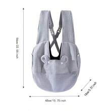 ARC ARCE 可调节大容量宠物背包，便携透气宠物背带，简约斜挎胸包，适合小型犬猫