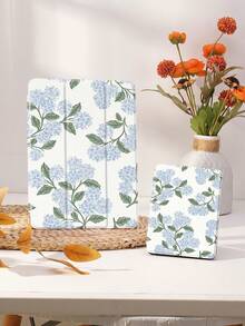 Blue Embroidered Ball Pattern Tablet Protective Case, Compatible With IPad 9.7/10.2/10.5/10.9/12.9/Pro 11, 10th Generation, Compatible With Samsung Galaxy Tab S6 Lite 10.4-Inch, Compatible With Kindle Paperwhite 12th Gen 2024, Kindle (11th Generation) 2022 Version, Kobo Clara Color, Soft Fall Protection, Smart Stand/Automatic Wake-Up/Sleep