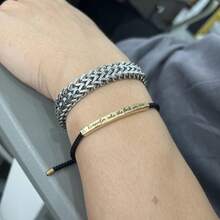 Inspire Bracelet Remember Who F You Are/DONT LET HARD DAYS WIN - Elegant Design With Unique Patterns And Tone - 黑金色 - 查看 7