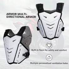 1 Piece Of Off-Road Motorcycle Armored Motorcycle Rider Chest Protection Equipment For Men And Women Racing Anti Fall Armor Protection Motorcycle Back Protection Cover Motorcycle Off-Road Bicycle Protection Racing Bicycle Protection Knee And Elbow Accessories Motorcycle Bicycle Anti Fall Protection Rider Gift