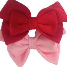 Motorcycle Helmets Bowknot Decoration Adhesive Large Bowknot Ornament Motorbike Helmets Decor Fashion Helmets Patches - 酒紅色 - 查看 6